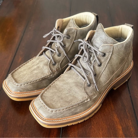 Wrangler Other - NWOT Wrangler Men's Square Moc Toe Lace-Up Boots Size 9.5